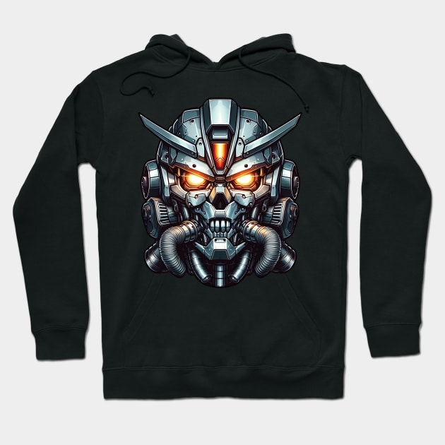 Biomech Skull S01 D79 Hoodie by Houerd